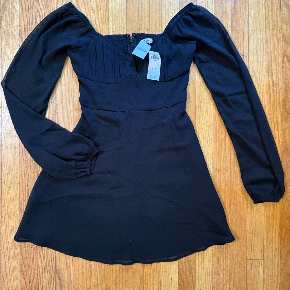 Hollister Black Long Sleeve Dress